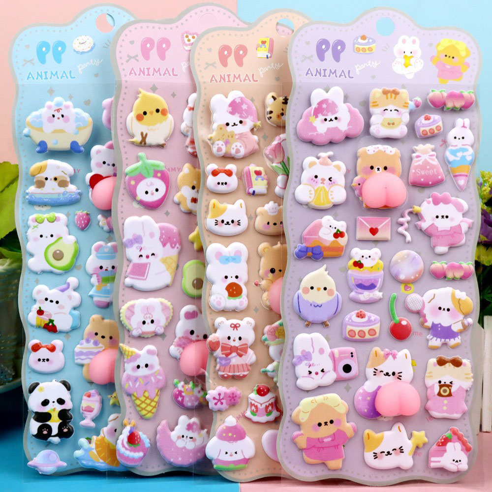 Phone Accessories For Kids - 2/4 Pieces 3D Soft Cute Butt