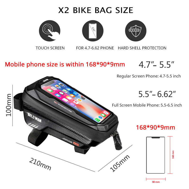 MAN Hoang Túi Xe Đạp Trước Đi  - đánh giá và giá Youtube Phone Accessories