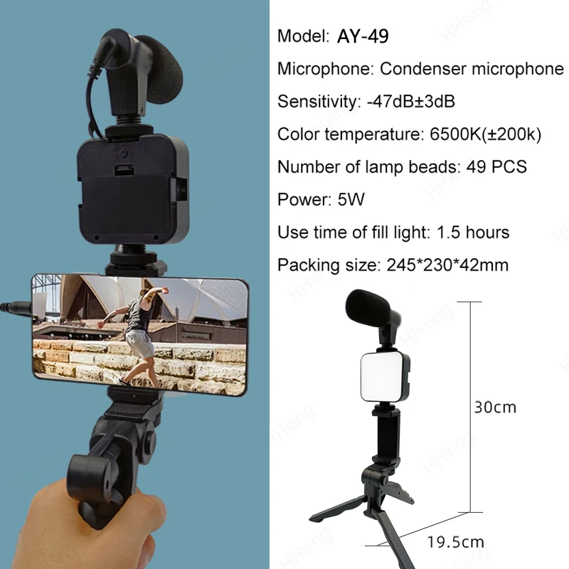 Smartphone Vlogging Kit With T - đánh giá và giá Youtube Phone Accessories