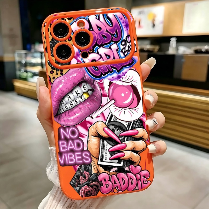 Hip Hop Pink Lips Baby Girl Gr - đánh giá và giá Phone Accessories Kiosk