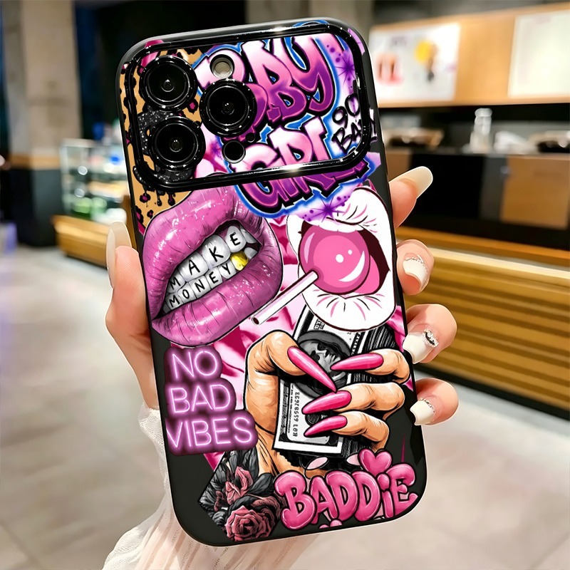 Hip Hop Pink Lips Baby Girl Gr - đánh giá và giá Phone Accessories Kiosk