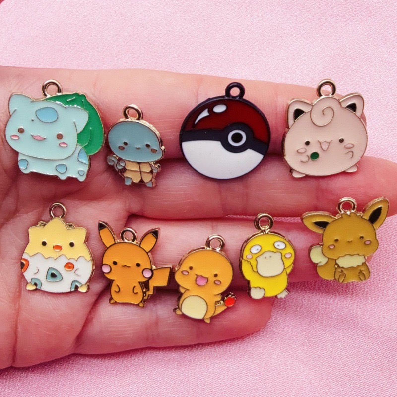 10pcs Cartoon Drip Oil Jewelry - đánh giá và giá Phone Accessories And Gadgets