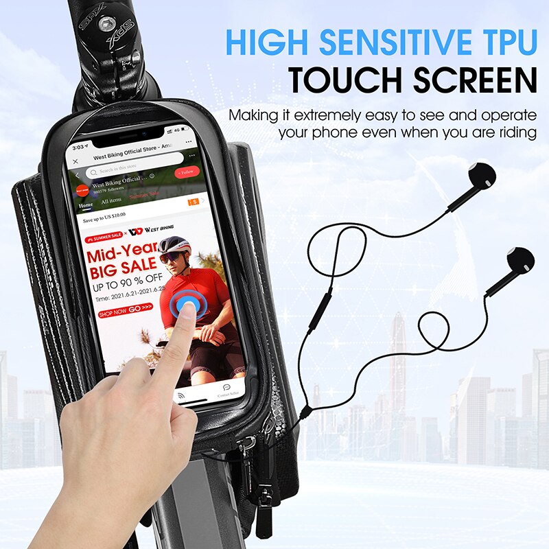 WEST BIKING Bicycle Top Tube B - đánh giá và giá Youtube Phone Accessories