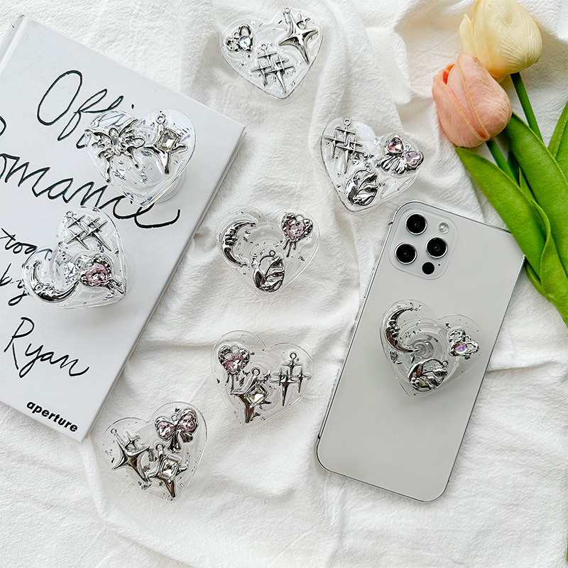 Clear Heart Phone Grip Holder  - đánh giá và giá Phone Accessories And Gadgets