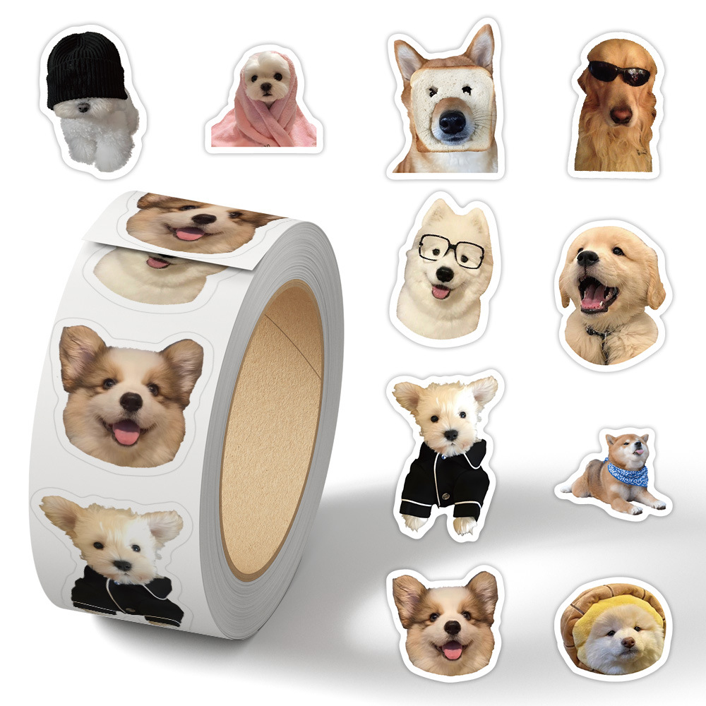 500pcs/roll Funny Cartoon Dog  - đánh giá và giá Phone Accessories For Kids