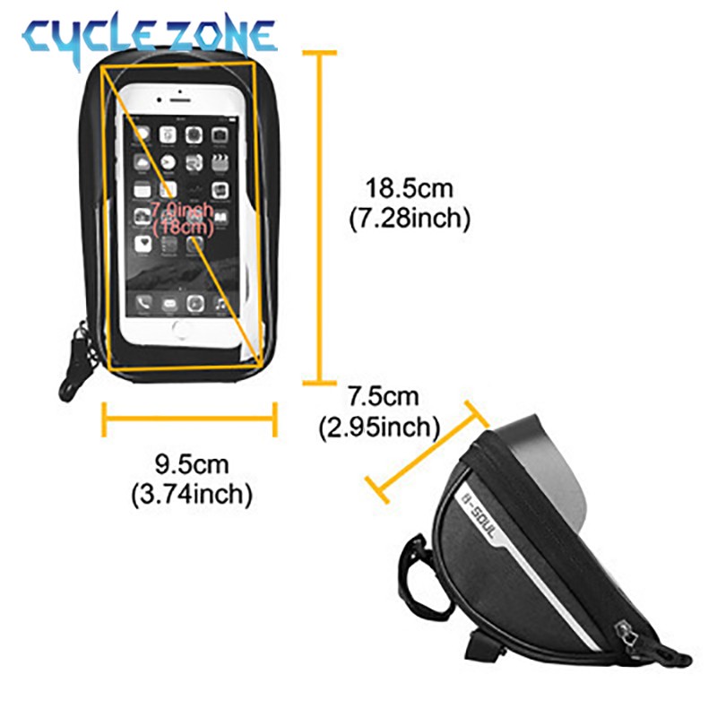Mountain Bicycle Bag Touch Scr - đánh giá và giá Phone Zone Accessories & Repair Photos