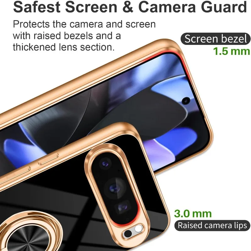Fashion Slim Soft TPU Gold Pla - đánh giá và giá Phone Kickstand Ring