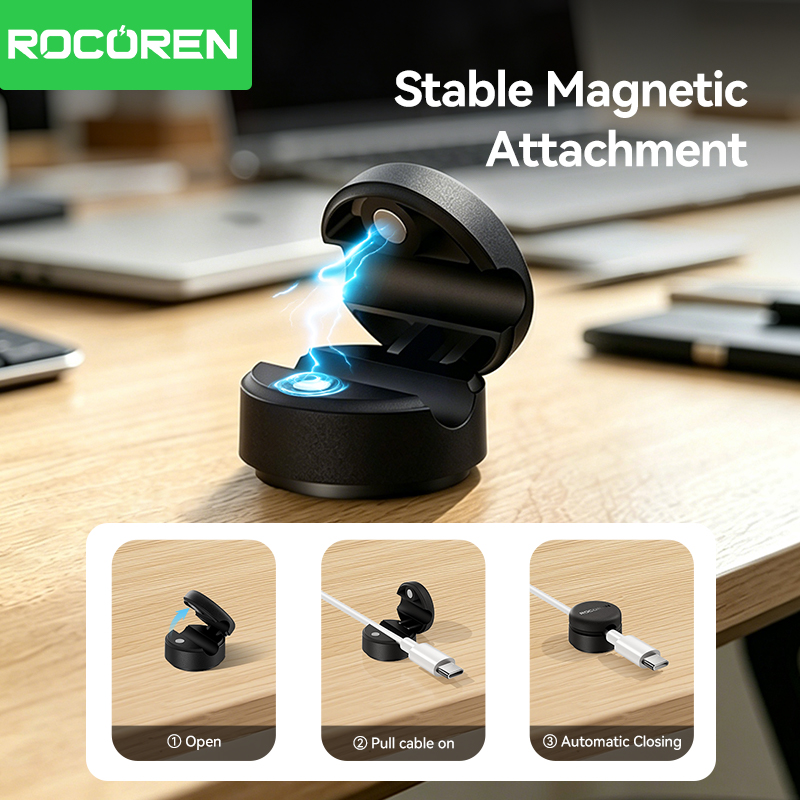 Rocoren Rotating Base Magnetic - đánh giá và giá Cable Organizer Magnetic