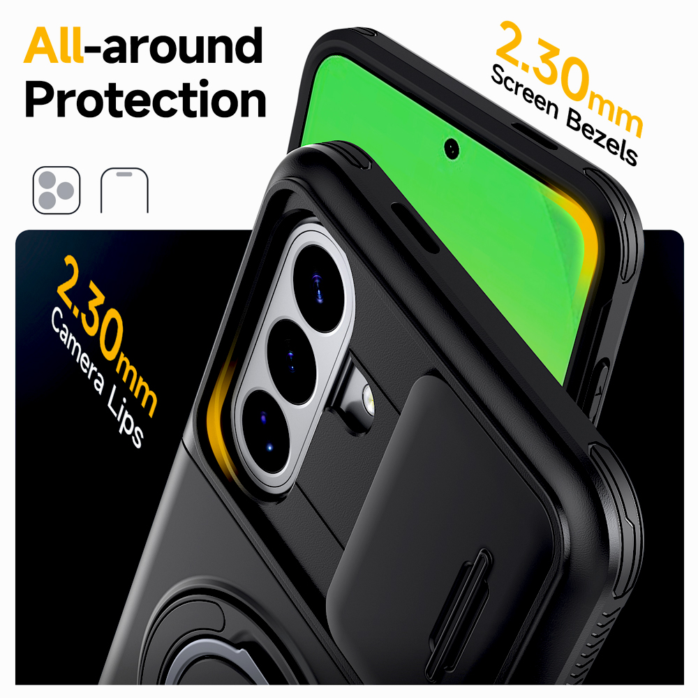 Armor Magnetic Case For Samsun - đánh giá và giá Phone Kickstand Ring