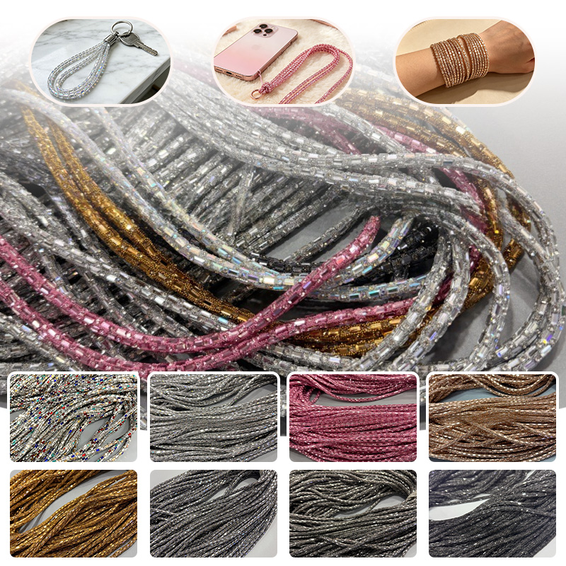 Glass Tube Rhinestone Rope Cot - đánh giá và giá Youtube Phone Accessories