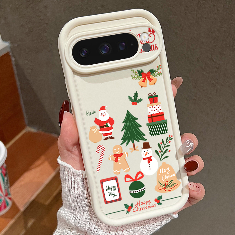 Happy Christmas Pattern Soft T - đánh giá và giá Google Pixel 9 Pro