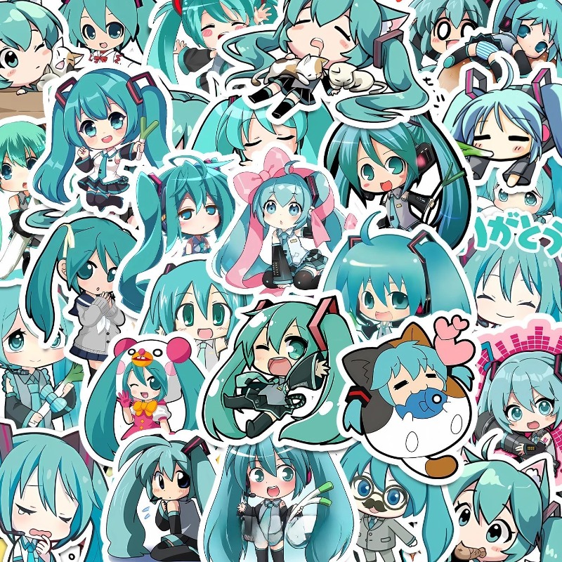 50pcs Hatsune Kawaii Miku Stic - đánh giá và giá Phone Accessories For Kids