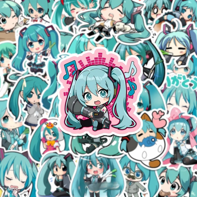 50pcs Hatsune Kawaii Miku Stic - đánh giá và giá Phone Accessories For Kids