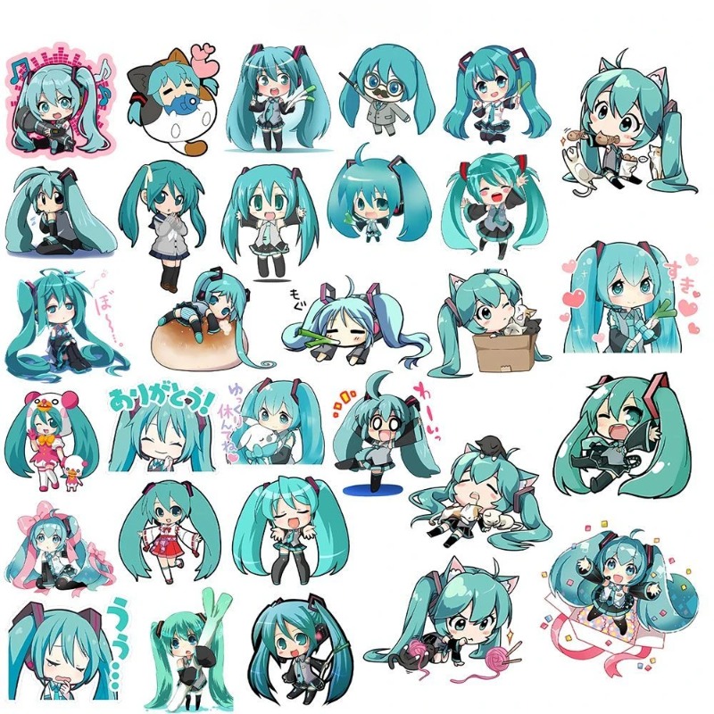 50pcs Hatsune Kawaii Miku Stic - đánh giá và giá Phone Accessories For Kids