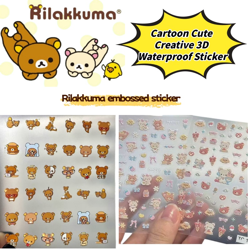 Cartoon Cute Relaxed Bear Nail - đánh giá và giá Phone Accessories And Electronics