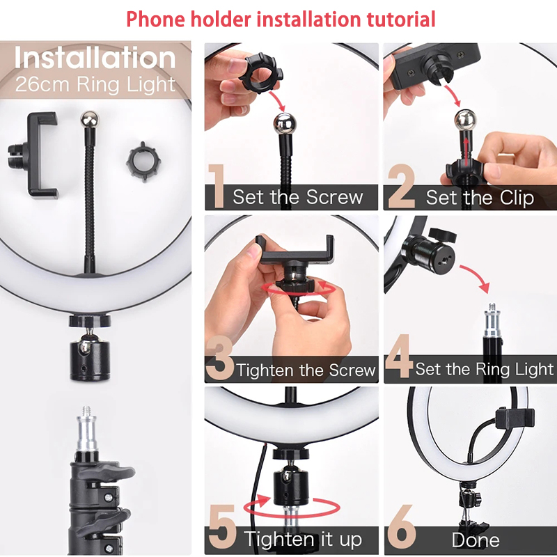 16cm 26cm 33cm LED Ring Lights - đánh giá và giá Youtube Phone Accessories