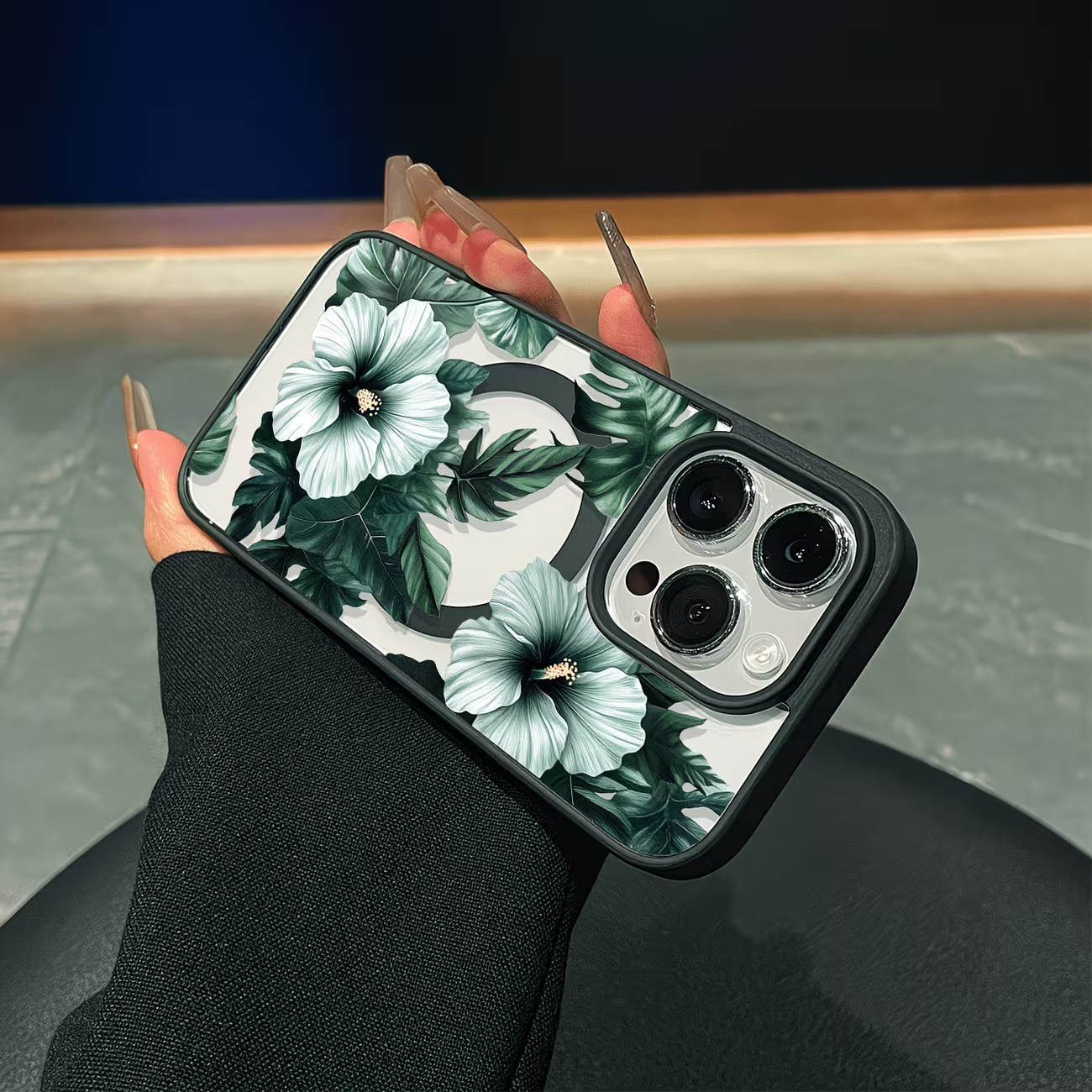 Green Floral Print Phone Case  - đánh giá và giá Phone Accessories Kiosk